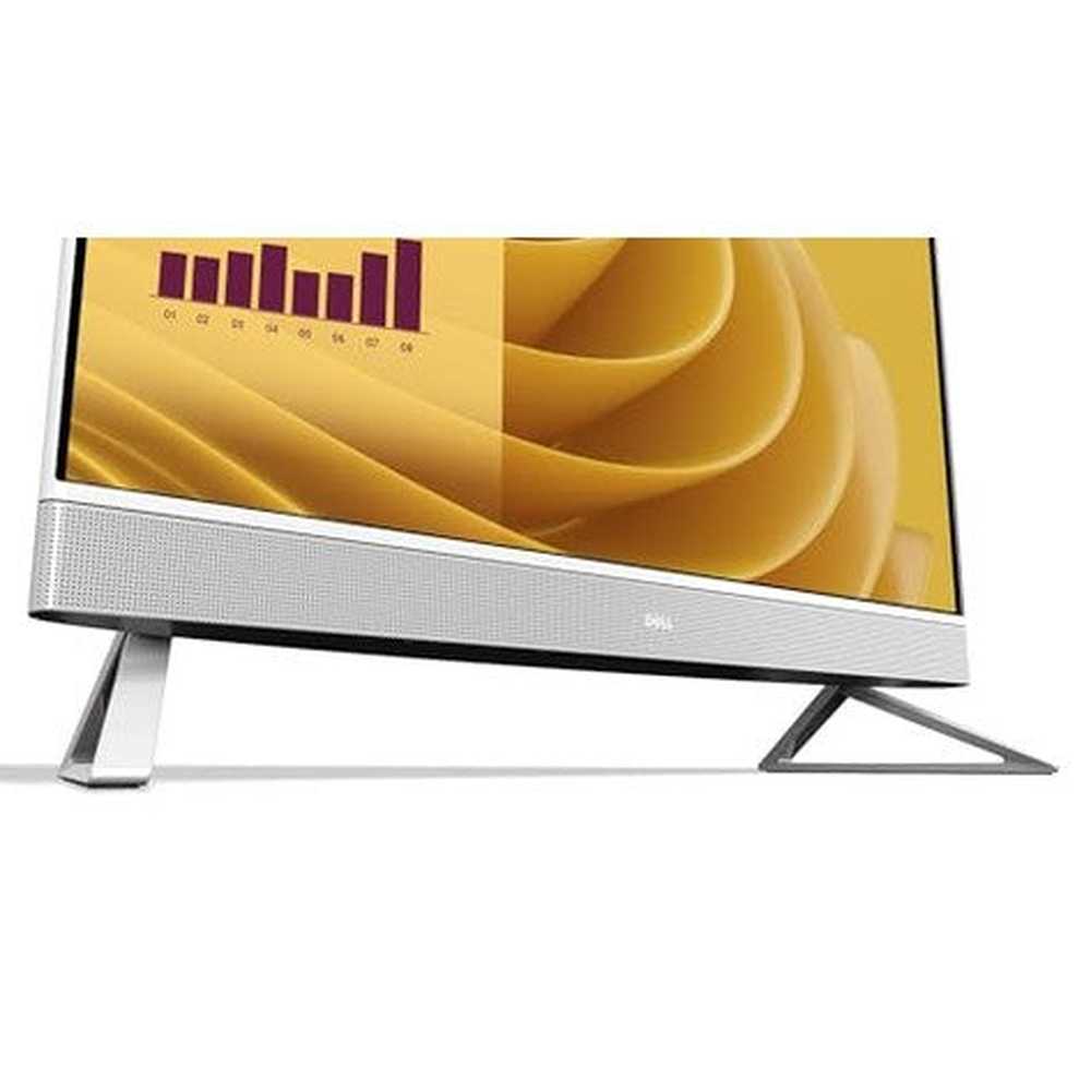 Dell 27 All-in-One Desktop ec27250-27-inch FHD (1920 x 1080) Display, Intel Core 5 Processor 120U, Intel Graphics, 16GB DDR5 RAM, 512GB SSD, Windows 11 Home, Onsite Service - White