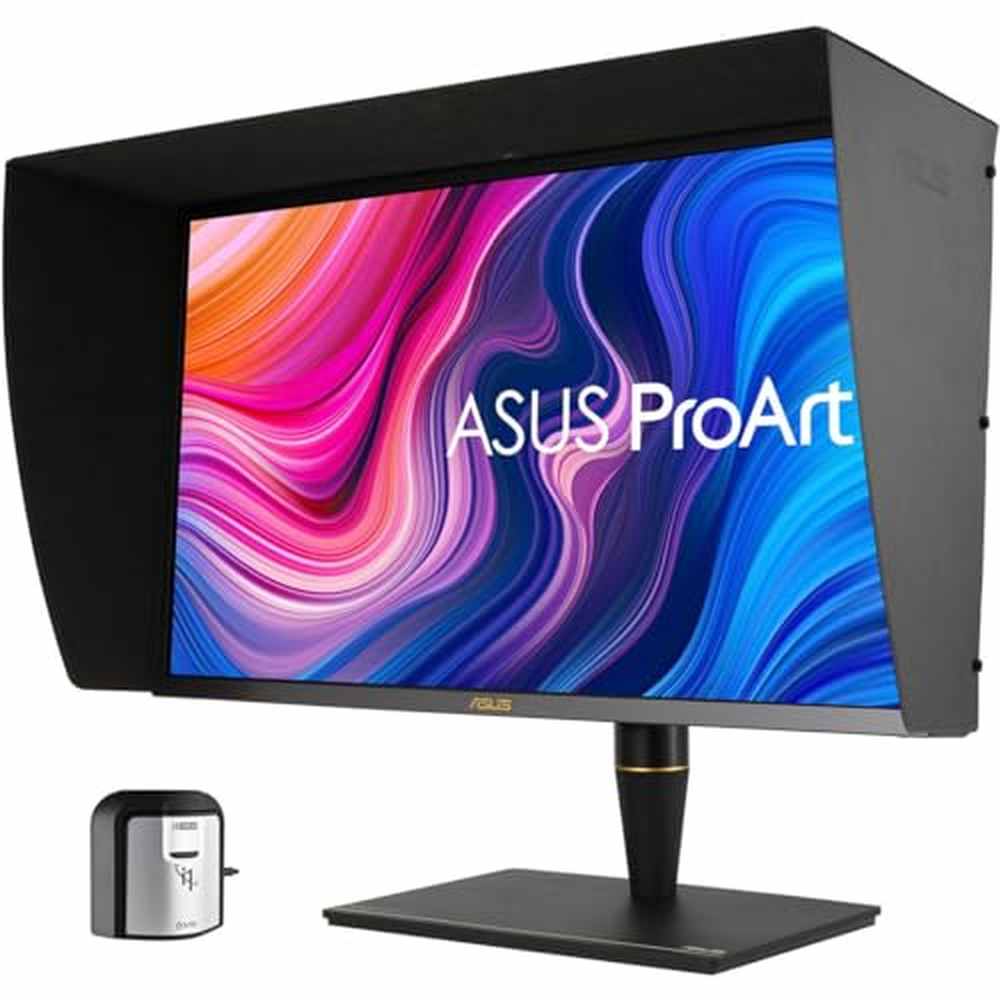ASUS ProArt Display PA27UCX-K 27" 4K HDR Mini LED PC Monitor, 97% DCI-P3 99.5% Adobe RGB 100% sRGB, DeltaE<1, IPS, USB-C HDMI DP, 1000nits, w/X-rite Calibrator, Compatible with Laptop & Mac Monitor