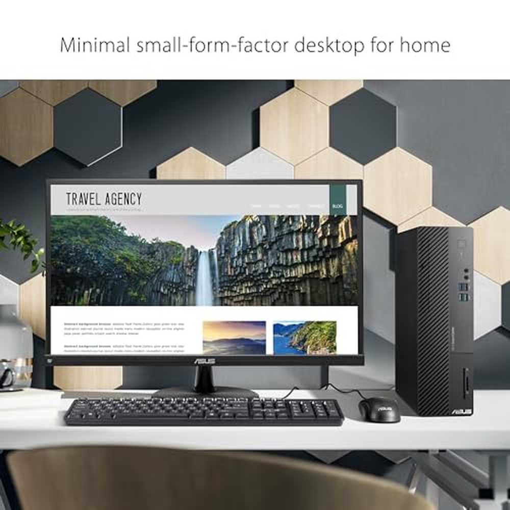 ExpertCenter D5 Small Form Factor Desktop PC, Intel Core i5-13400, 16GB DDR4 RAM, 1TB PCIe SSD, Windows 11 Pro, Black, D500SE-AS504