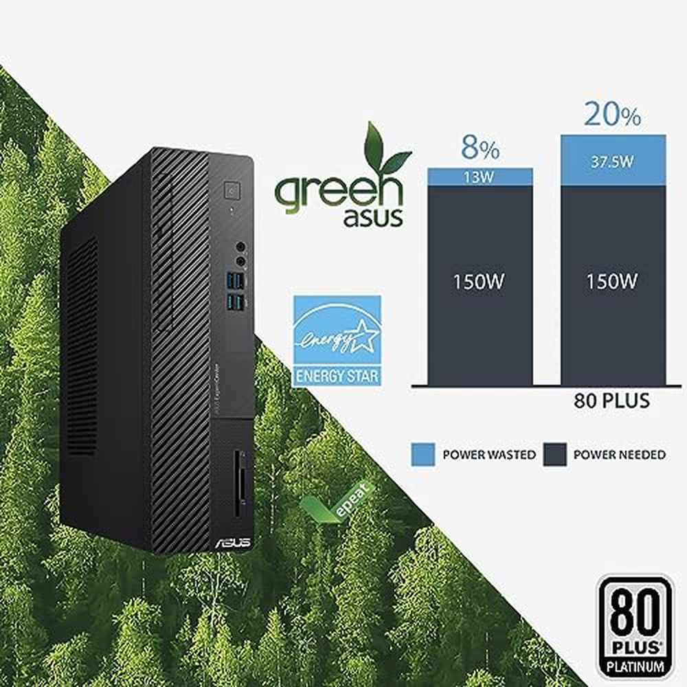 ASUS ExpertCenter D5 Small Form Factor Desktop PC, Intel Core i7-13700, 16GB DDR4 RAM, 1TB PCIe SSD, Windows 11 Pro, Black, D500SE-AH704