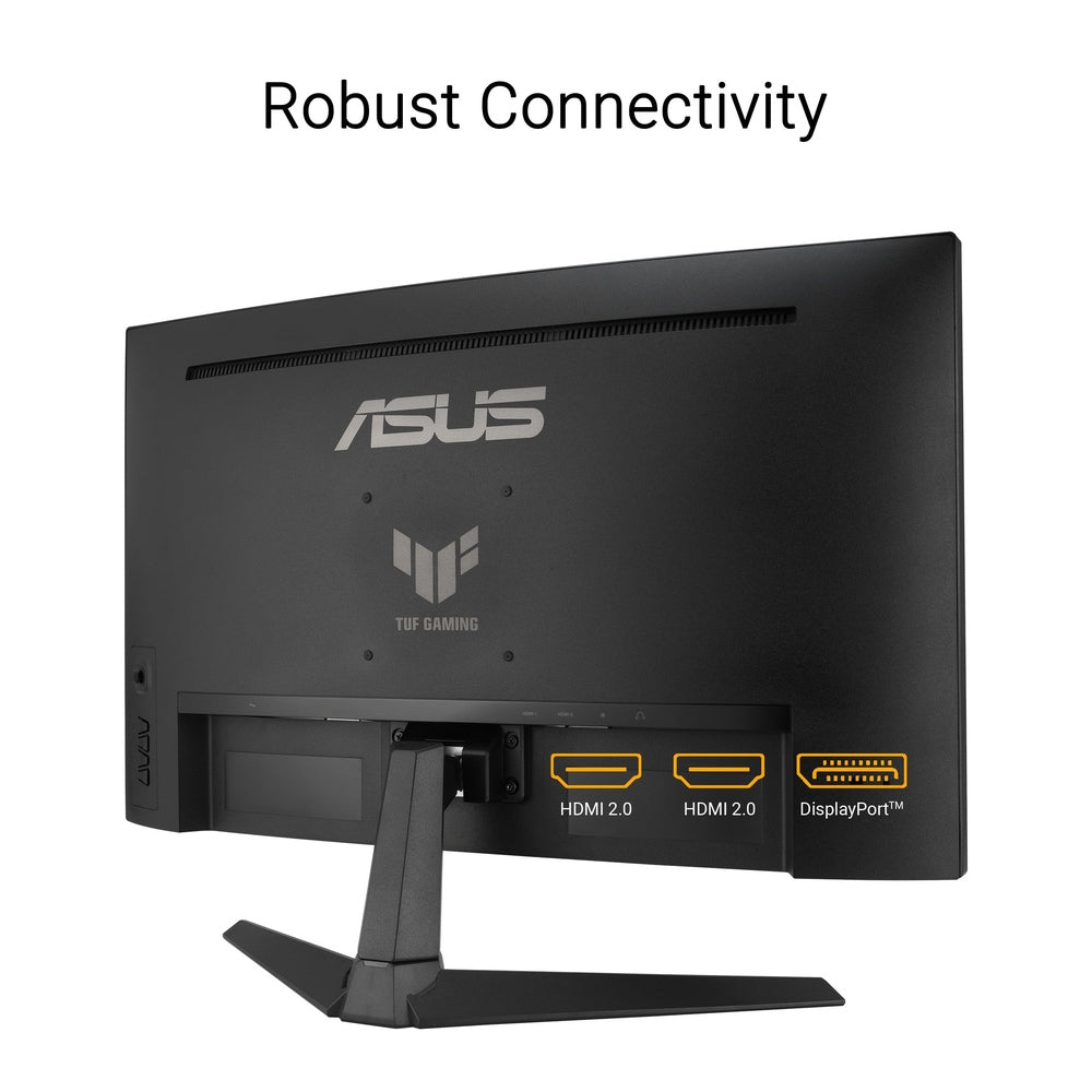 ASUS TUF Gaming 27” 1440P Curved HDR Gaming Monitor (VG27WQ3B) - QHD (2560 x 1440), 180Hz, 0.5ms, 1500R, Extreme Low Motion Blur, FreeSync, 90% DCI-P3, Shadow Boost, DisplayWidget, 3 yr Warranty