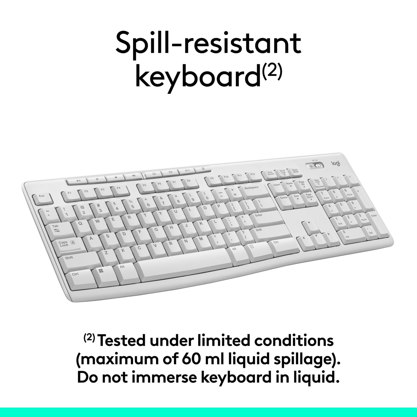 Logitech MK270 Wireless Keyboard and Mouse Combo for Windows, 2.4 GHz Wireless, Compact Mouse, 8 Multimedia and Shortcut Keys, 2-Year Battery Life, for PC, Laptop - Off White