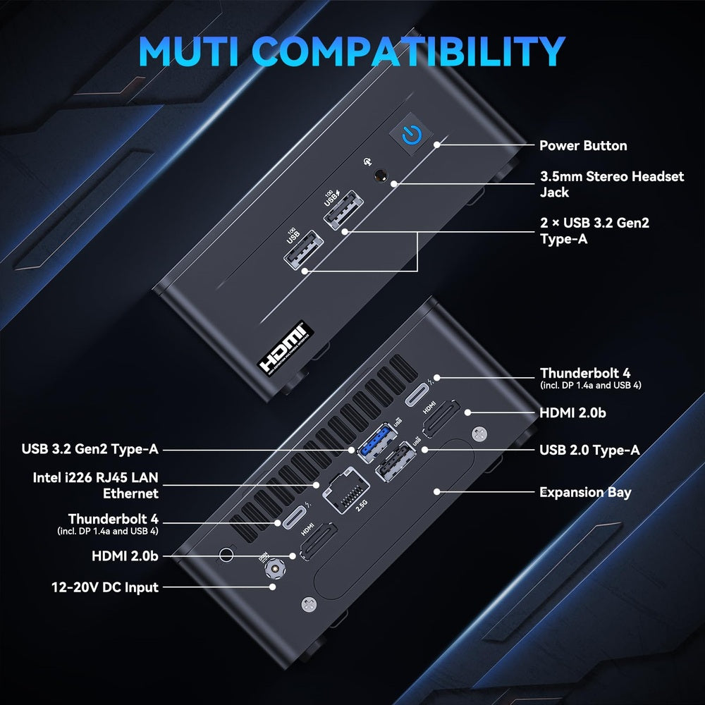 ASUS NUC 12 Pro, Intel NUC 12 Pro Business Mini Desktop Computer, Intel Core i7-1260P(12C/16T, Up to 4.7GHz) Mini PC, 32GB DDR4 RAM 1TB PCIe 4.0 NVMe SSD, 8K/HDR/WiFi 6E/BT5.3/Windows 11 Pro