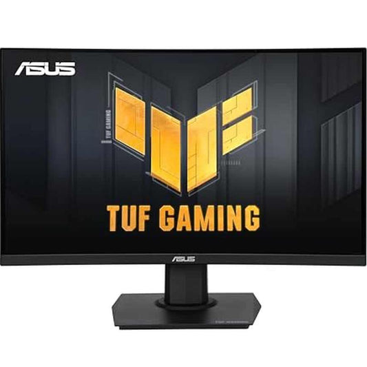 ASUS TUF Gaming 24” (23.6 inch viewable) Curved Monitor (VG24VQER) – FHD, 180Hz, 1ms, DCI-P3 90%, Extreme Low Motion Blur Sync, FreeSync, Shadow Boost, Eye Care, DisplayWidget Center, 3yr Warranty