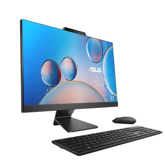 ASUS M3402 All-in-One, 23.8” FHD Display, AMD Ryzen™ 3 7320U Processor, 8GB RAM, 512GB SSD, Windows 11 Home, Kensington Lock, Black, M3402WFA-PB303