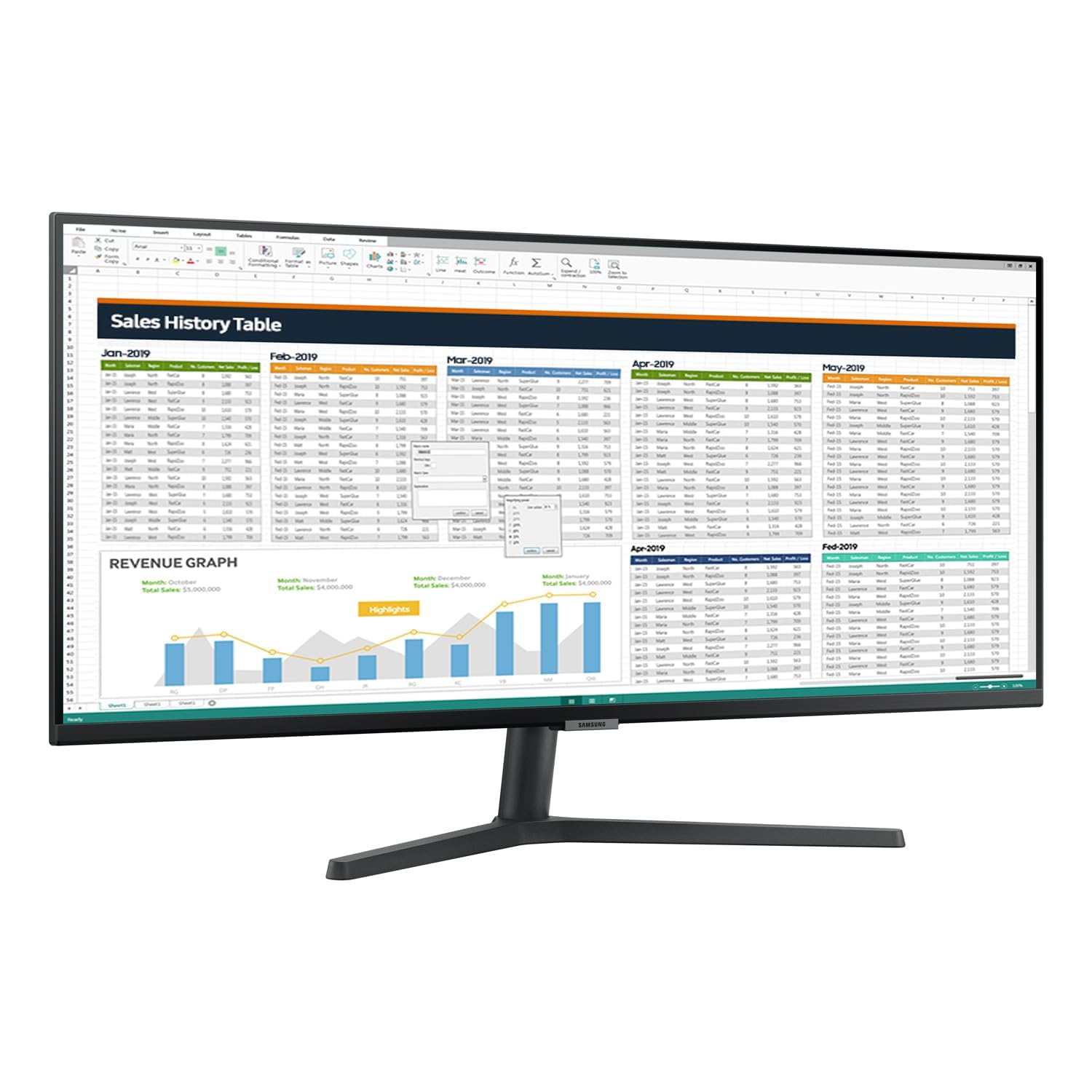 SAMSUNG 34" ViewFinity Ultrawide QHD Monitor