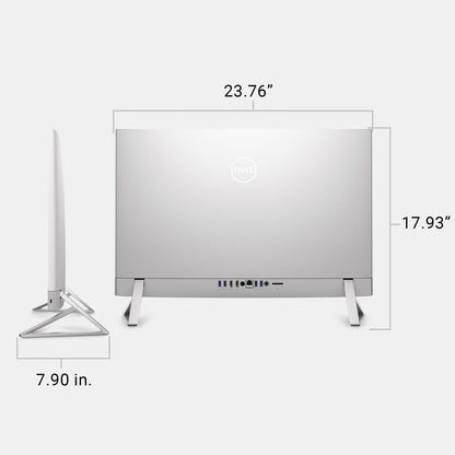 Dell 27 All-in-One Desktop ec27250-27-inch FHD (1920 x 1080) Display, Intel Core 7 Processor 150U, Intel Graphics, 16GB DDR5 RAM, 1TB SSD, Windows 11 Home, Onsite Service - White