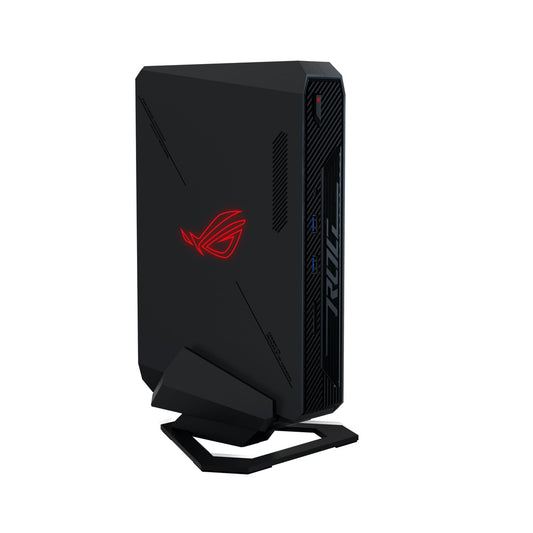 ROG NUC 970 Full System Mini PC with Intel 14th Gen Core Ultra 9 185H, NVIDIA GeForce RTX 4070 Discrete Graphics, 32GB DDR5 RAM, 1TB PCIe G4x4 NVMe SSD, Win 11, ARGB Lighting, Vertical Stand Included