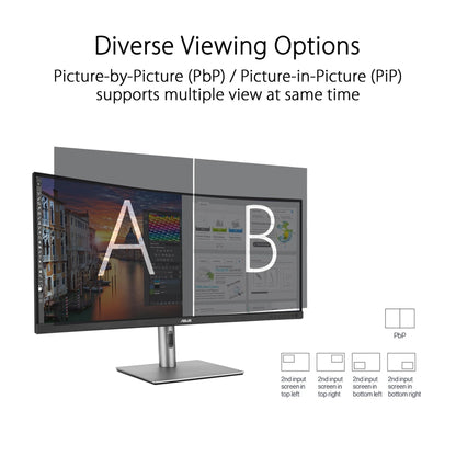 ASUS ProArt Display 34” Ultrawide Curved Professional HDR Monitor (PA34VCNV) - IPS, 21:9 3440 x 1440, 3800R Curve, 100% sRGB/Rec709, ΔE<2, Calman Verified, USB-C Docking PD 96W, RJ45, 3 Year Warranty