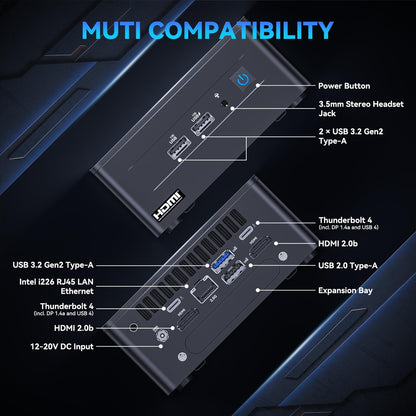 ASUS NUC 12 Pro, Intel NUC 12 Pro Business Mini Desktop Computer, Intel Core i7-1260P(12C/16T, Up to 4.7GHz) Mini PC, 32GB DDR4 RAM 1TB PCIe 4.0 NVMe SSD, 8K/HDR/WiFi 6E/BT5.3/Windows 11 Pro
